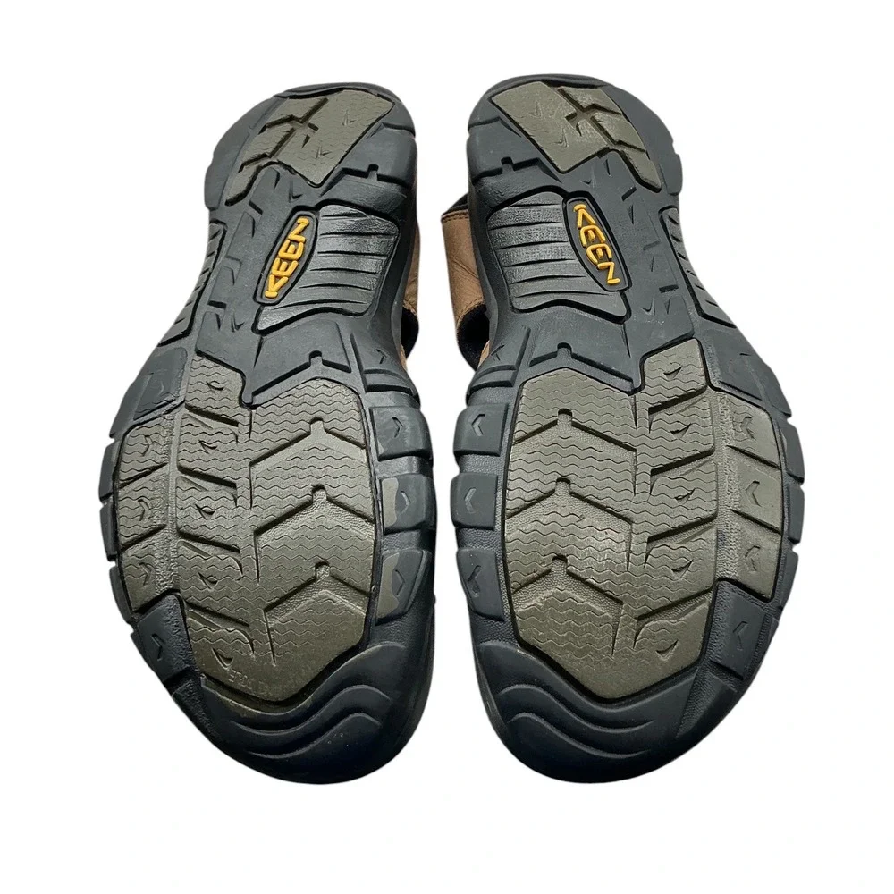 Keen Newport H2 Mens Brown Leather Waterproof Hiking Sport Sandals Shoes